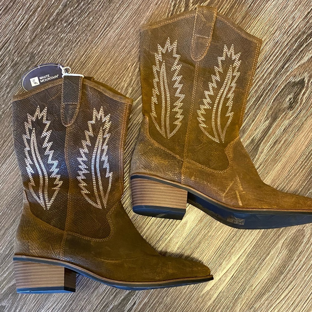 White Mountain never been worn cowboy boots